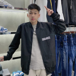 Áo Khoác Gió 2 Lớp DSQ Nam Nữ. Áo Bomber Khoác Nam Nữ In Chữ ICON Trẻ Trung Năng Động Phong Cách Boy Phố - PandT34