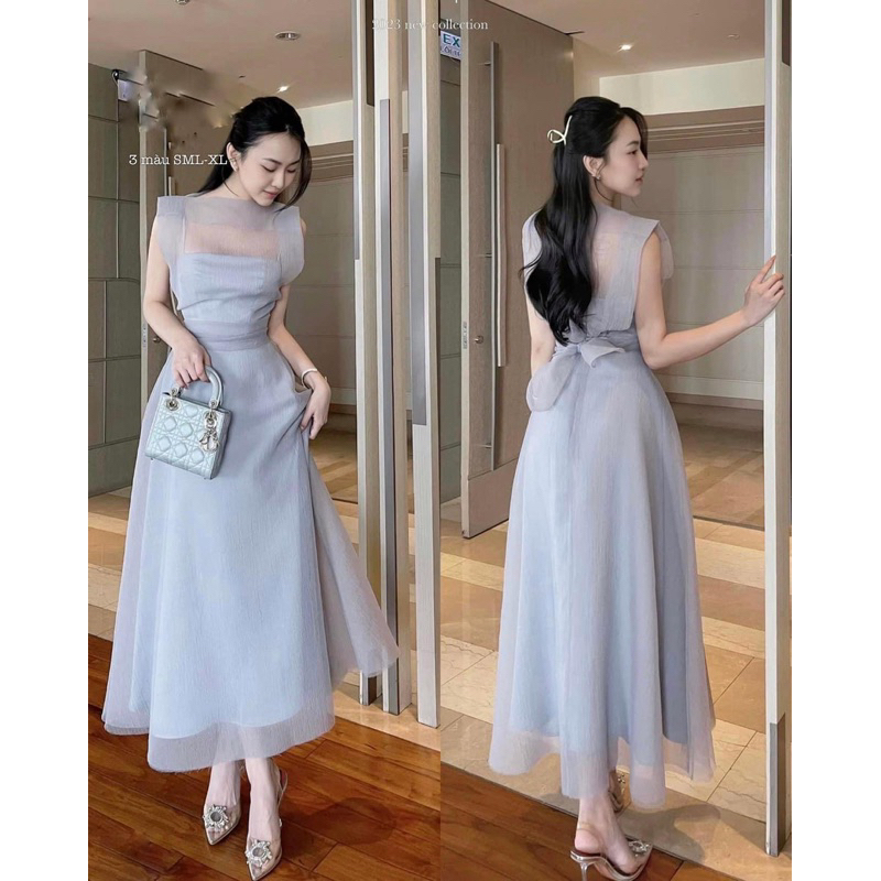 Váy tơ tiểu thư