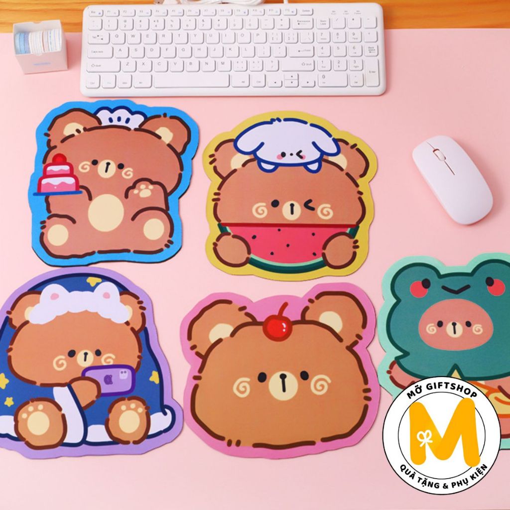 Tấm lót chuột máy tính chống trượt dễ thương