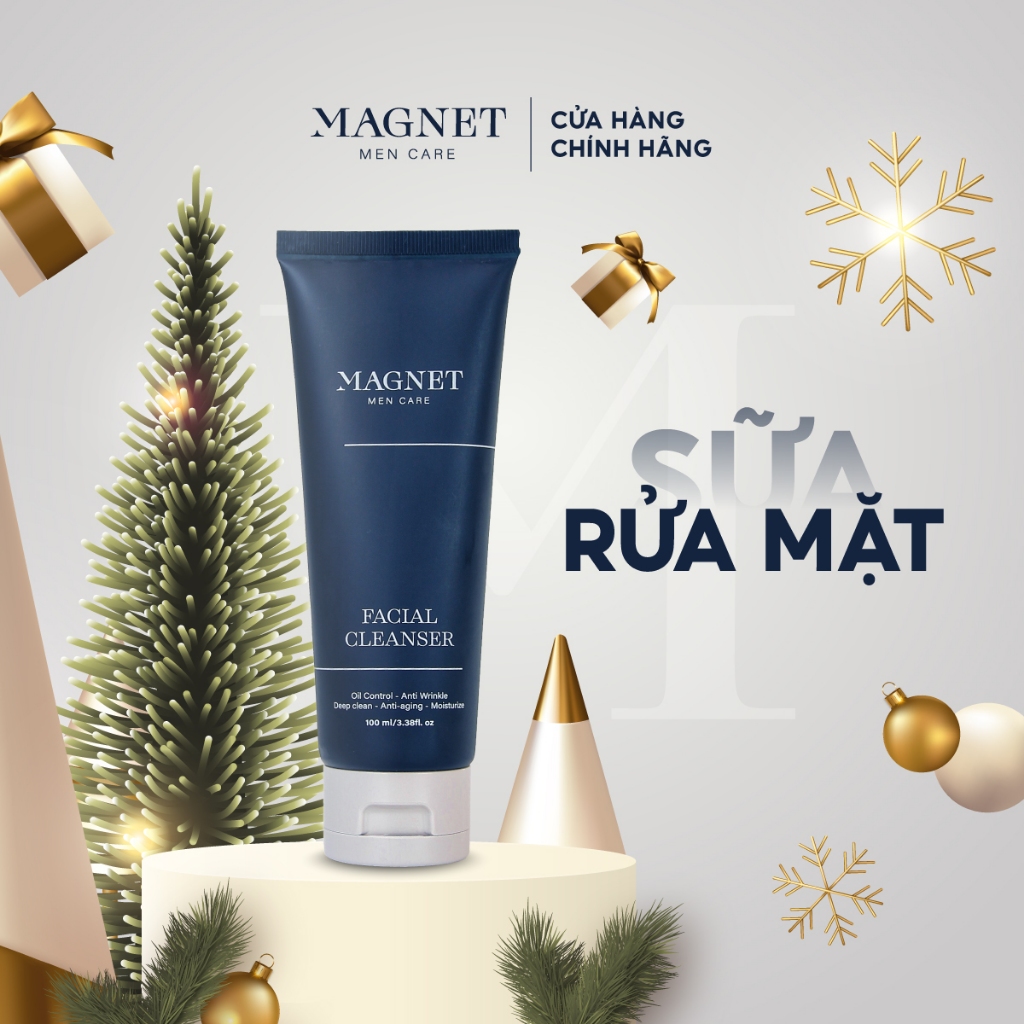 Sữa Rửa Mặt Nam Magnet Mencare 100ml Làm Sạch Sâu, Kiểm Soát Dầu Trên Da, Se Khít Lỗ Chân Lông