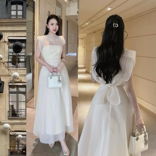 Váy tơ tiểu thư