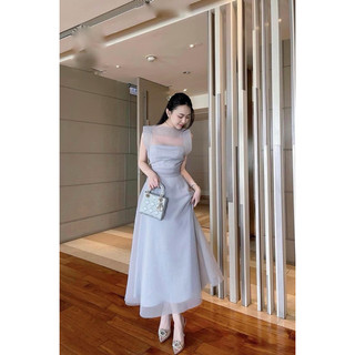 Váy tơ tiểu thư