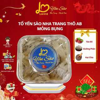 Yến sào nha trang, khánh hoà - tổ yến sào thô tiêu chuẩn - 50gr/100gr - tặng kèm đường phèn, táo đỏ, hạt chia