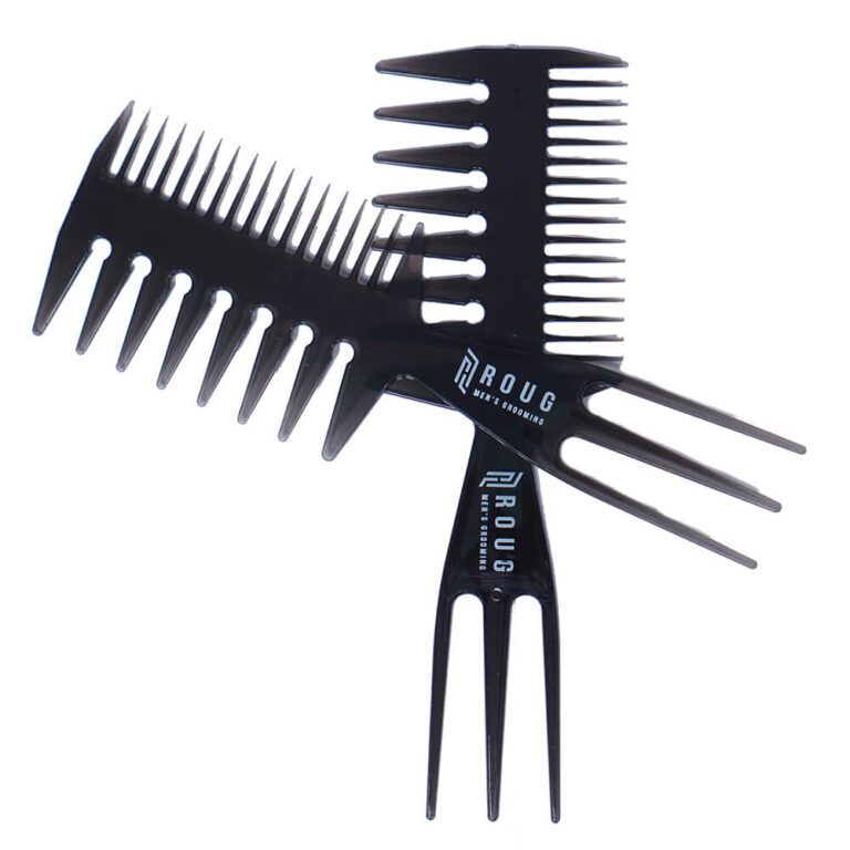 Lược 3 Trong 1 ROUG MEN'S GROOMING Màu Đen - Lược Chải Vuốt Tóc Tạo Kiểu Chuyên Dụng
