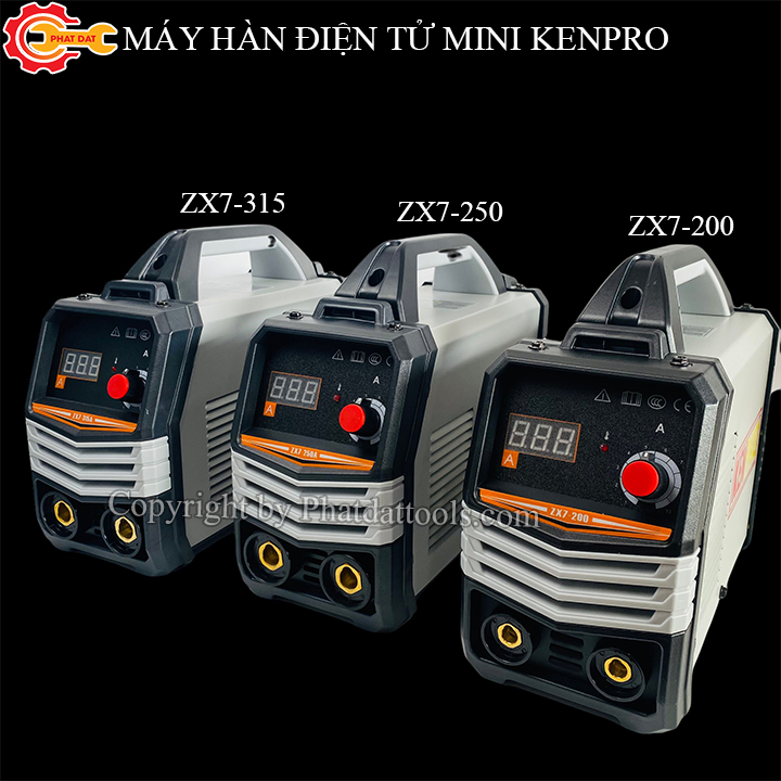 Máy hàn điện tử kenpro zx7-250, hàn que 2.5-4.0mm, hàn liên tục với que 3.2mm, hàn tốt với que 4.0mm