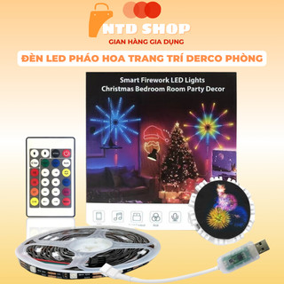 Đèn led pháo hoa trang trí, đèn nháy pháo hoa có khiển và điều chỉnh qua điện thoại