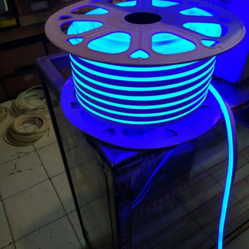 Led Dây Neon 12V Màu Xanh Dương 50M