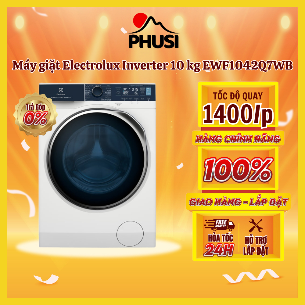 - Máy giặt Electrolux Inverter 10 kg EWF1042Q7WB