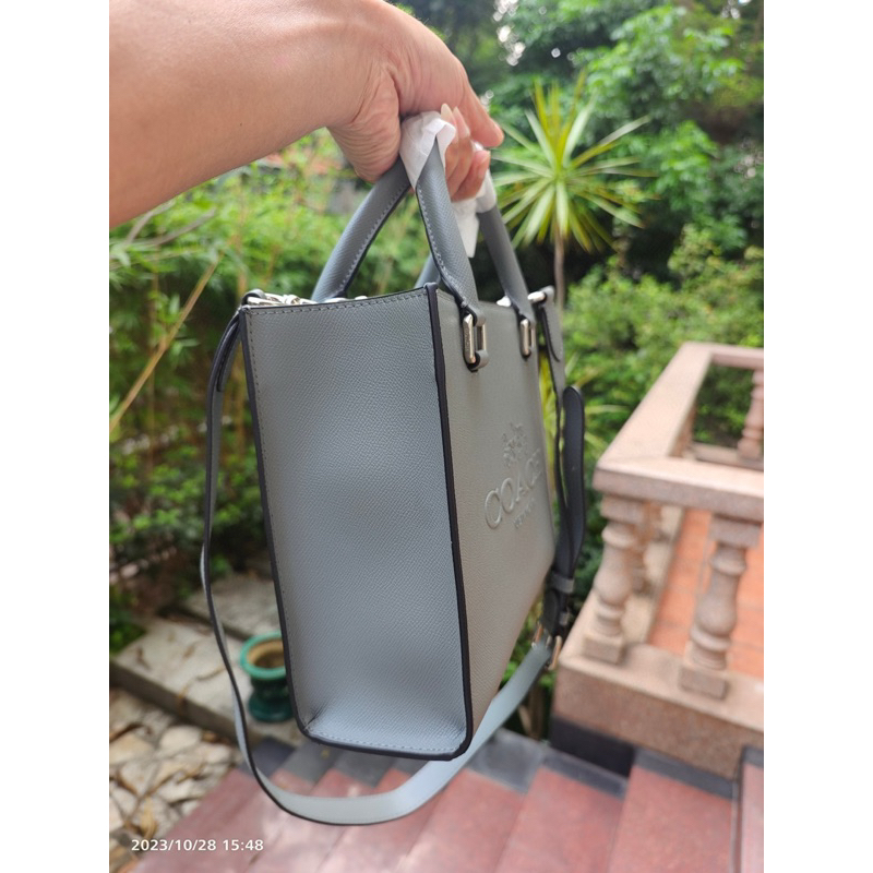 Túi coach tote canvas mẫu mới xám