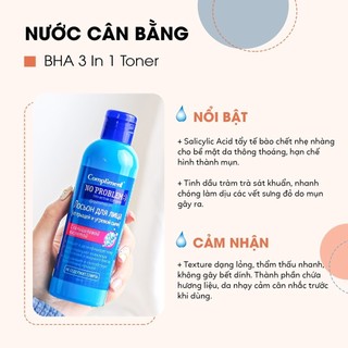 Toner Compliment No Problem  Giảm Mụn , Chăm Sóc Da , Kiềm Dầu