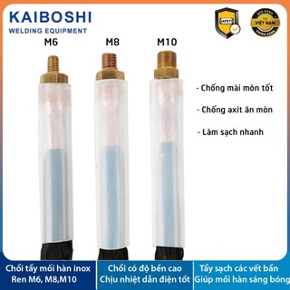 Chổi tẩy mối hàn inox ren - Dùng cho máy tẩy mối hàn - Giúp mối hàn sáng bóng hơn