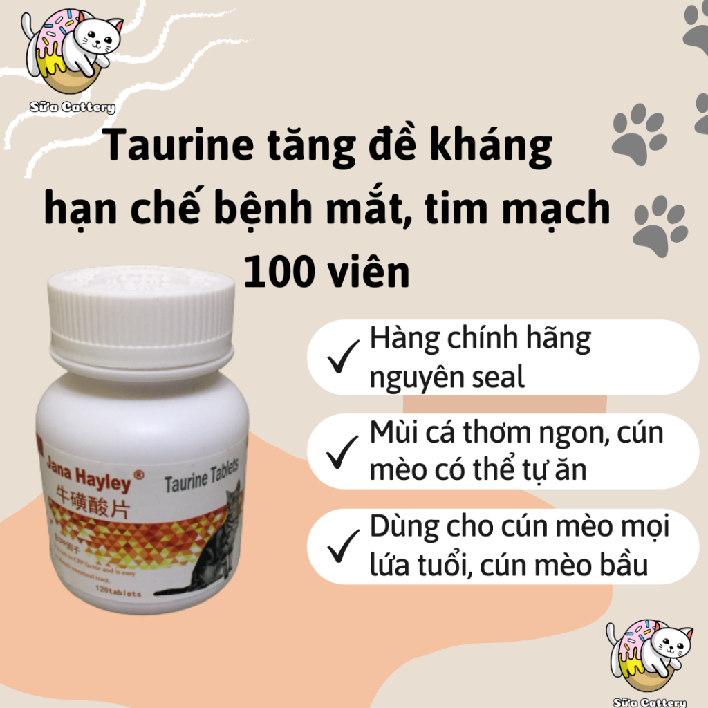 Taurine cho chó mèo, hạn chế bệnh về mắt và tim mạch, sinh sản muộn ở chó mèo