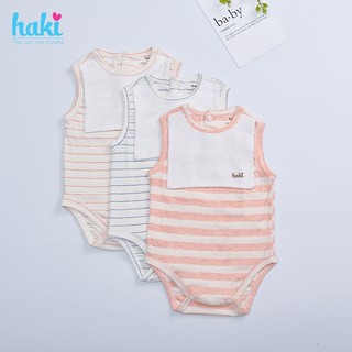 Bộ body chip (bodysuit) kẻ thủy thủ vải sợi tre cao cấp siêu mềm mịn cho bé HAKI BB032