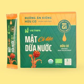Mật dừa nước cô đặc hữu cơ vietnipa - hộp 30 gói