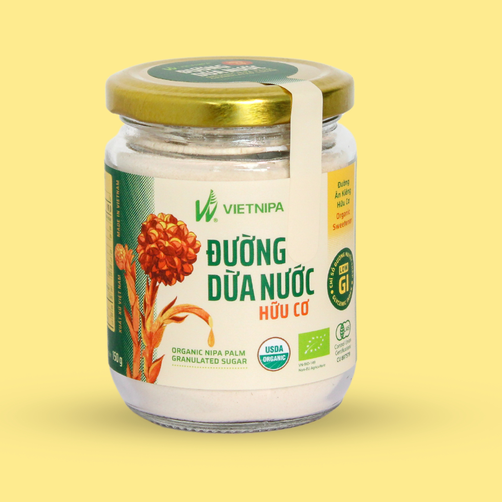 Đường ăn kiêng tự nhiên Vietnipa từ dừa nước 150gr