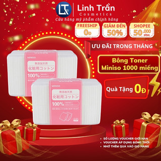 Bông tẩy trang miniso 100% cotton 1000 miếng