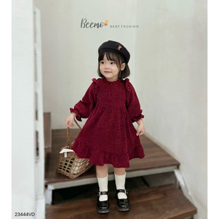 [THANH LÝ]- Váy nhung 2 lớp BEEMO size 80-130