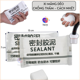Xi măng dẻo bịt lỗ điều hoà, xi măng bịt đường ống nước, xi măng chống nước cách nhiệt - Dacigi
