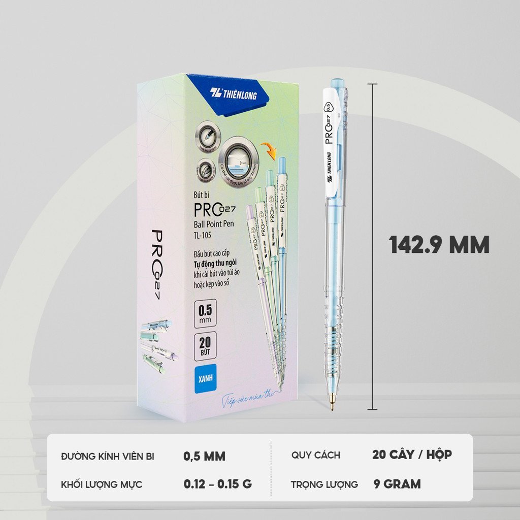 Bút Bi TL105 Ngòi 0.5mm  Thiên Long Camshop