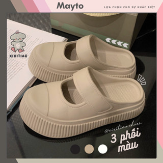  Dép sục nữ XIXITIAO đế cao 3,5cm Mayto kiểu dáng dép Mary Jane quai hậu dễ thương 2025 CS-44 