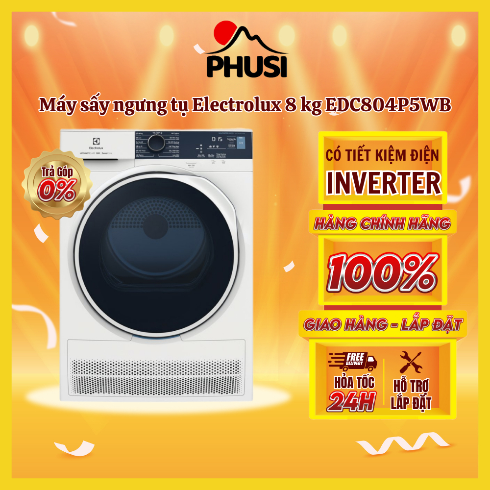 EDC804P5WB - Máy sấy ngưng tụ Electrolux 8 kg EDC804P5WB