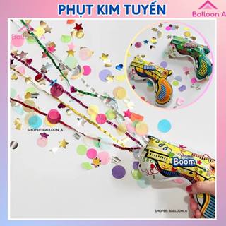 Súng Bắn Kim Tuyến Confetti, Gậy Phụt Kim Tuyến Vui Nhộn Cho Tiệc Sinh Nhật, Đám Cưới, Party