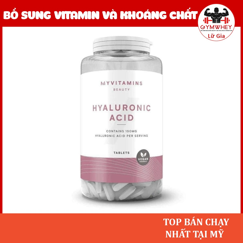 MYVITAMINS HYALURONIC Bổ Sung Vitamin Khoáng Chất, Đẹp Da, Tóc, Móng 30 Viên