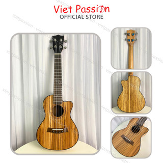 Đàn ukulele 23 inch concert gỗ mẫu Andrew Khuyết Đúc, nhỏ gọn, âm thanh vang sáng cho người mới bắt đầu Viet Passion HCM