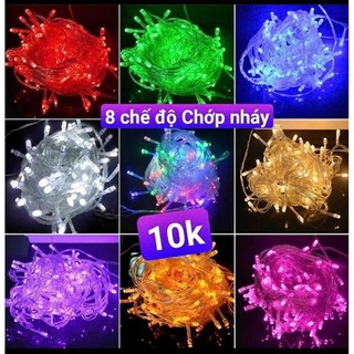 Dây đèn led chớp nháy 4m ,trang trí noel , tết . đèn led trang trí cây thông