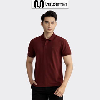Áo Polo Nam Cổ Bẻ INSIDEMEN thun basic cộc tay vải cá sấu cotton phong cách trẻ trung chuẩn form nhiều màu IPSR08