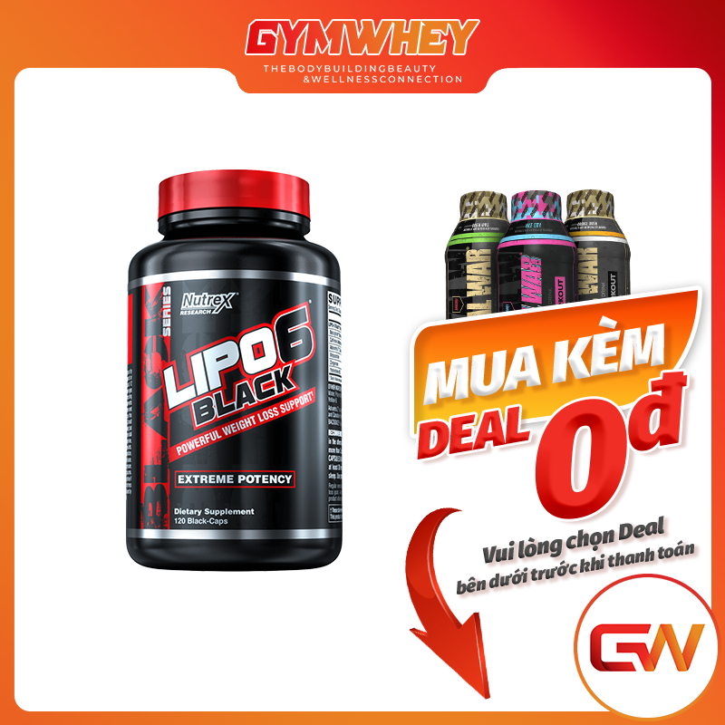 NUTREX LIPO 6 BLACK 120 VIÊN | VIÊN GIẢM CÂN, ĐỐT MỠ