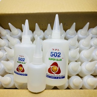 Keo 502 ,keo dán sắt lọ tròn 50ml, 100ml, 200ml