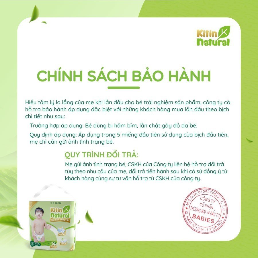 [DEAL HOT] MUA 2 TẶNG 1 - Combo 2 bịch Kitin Natural tã dán kháng khuẩn, chống hăm