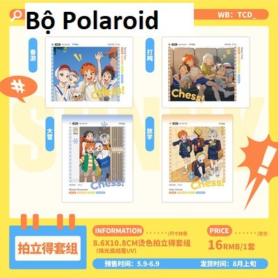 Hàng sẵn, Bưu thiếp, polaroid, móc khóa Haikyuu ver Sunny