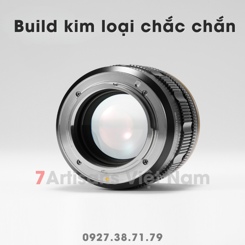 Ống kính Kamlan 55mm F1.4 Full-Frame - Lens chân dung xóa phông mù mịt cho Sony FE, Nikon Z và Canon RF - Tặng kèm Hood