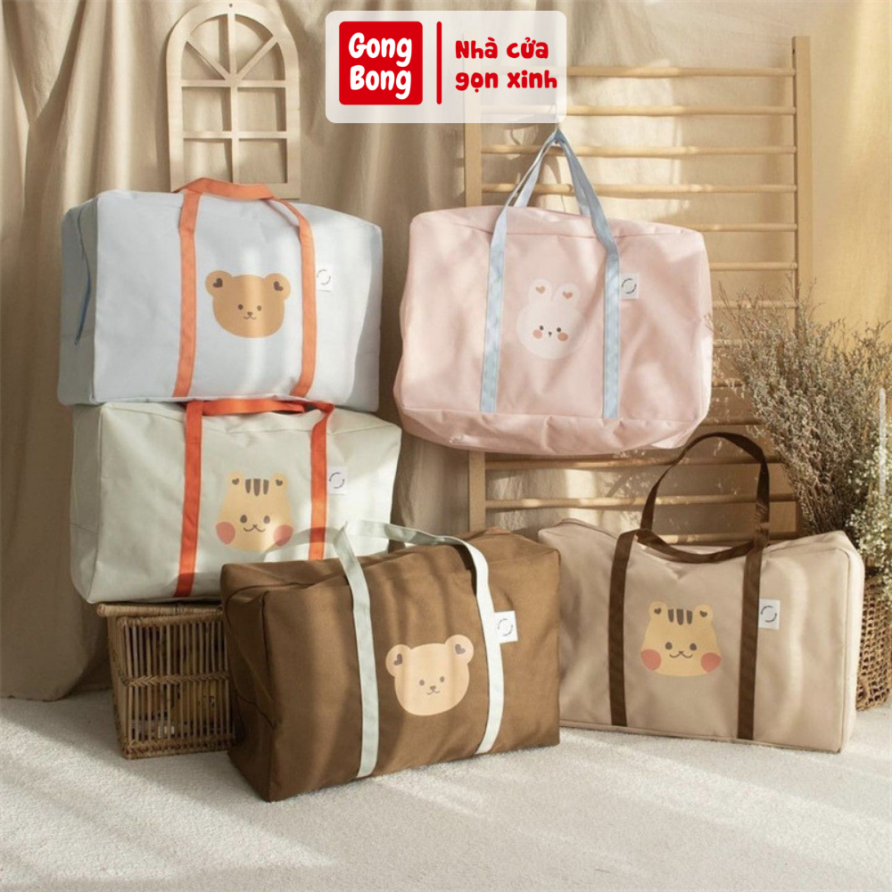Túi đựng hành lí cỡ lớn túi du lịch bỏ đồ quần áo đựng chăn mền chống thấm nước túi vải oxford cute đựng đồ em bé xinh