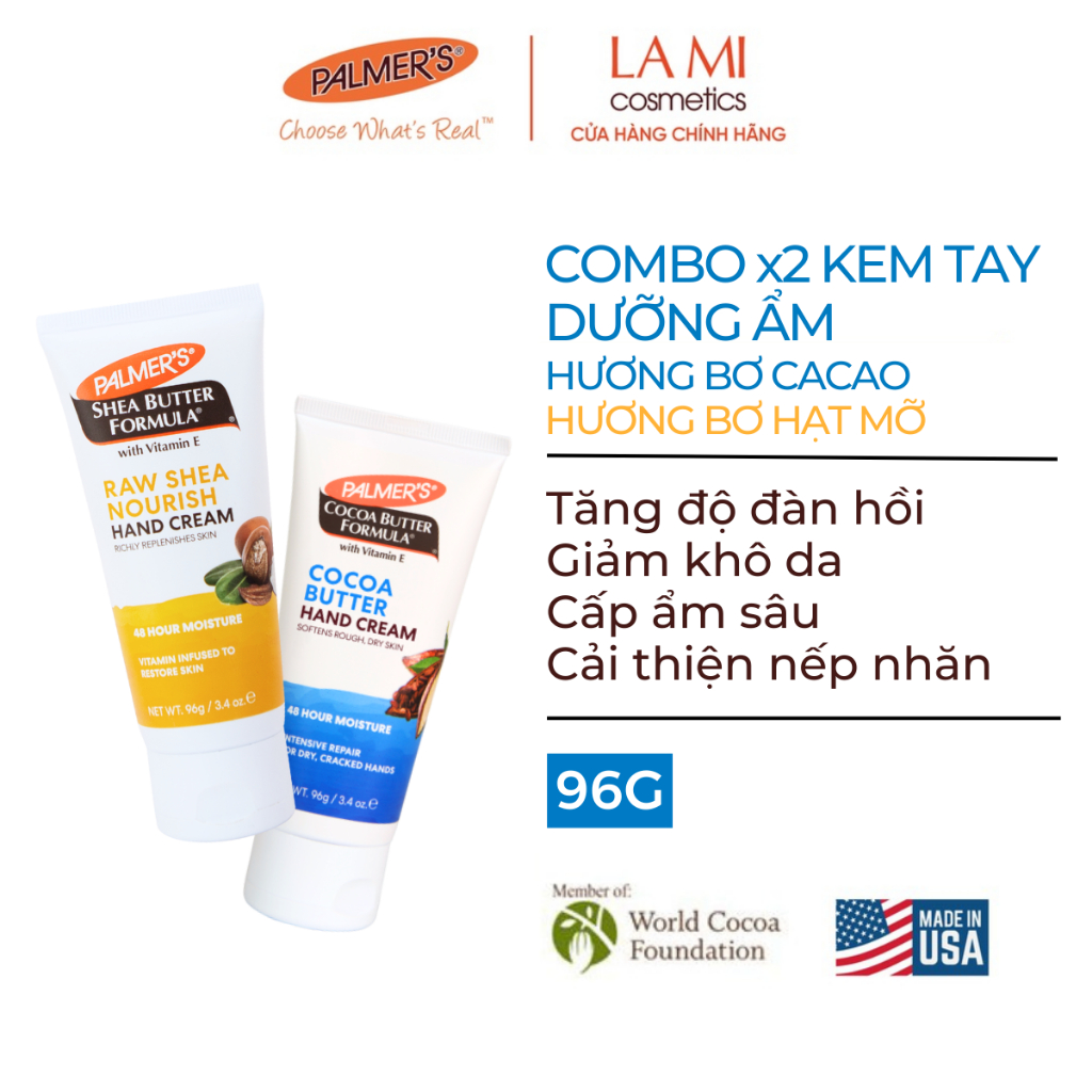 COMBO X2 Kem dưỡng da tay cùng loại Palmer's