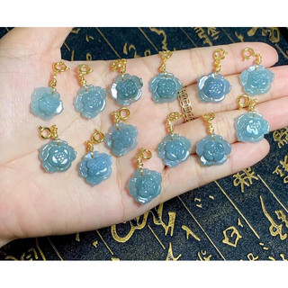 Charm hoa mai phú quý Lam ngọc type A