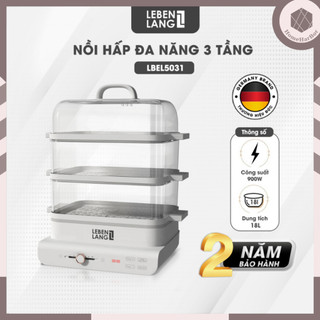 Nồi hấp điện đa năng lebenlang lbel5031 hấp 3 tầng