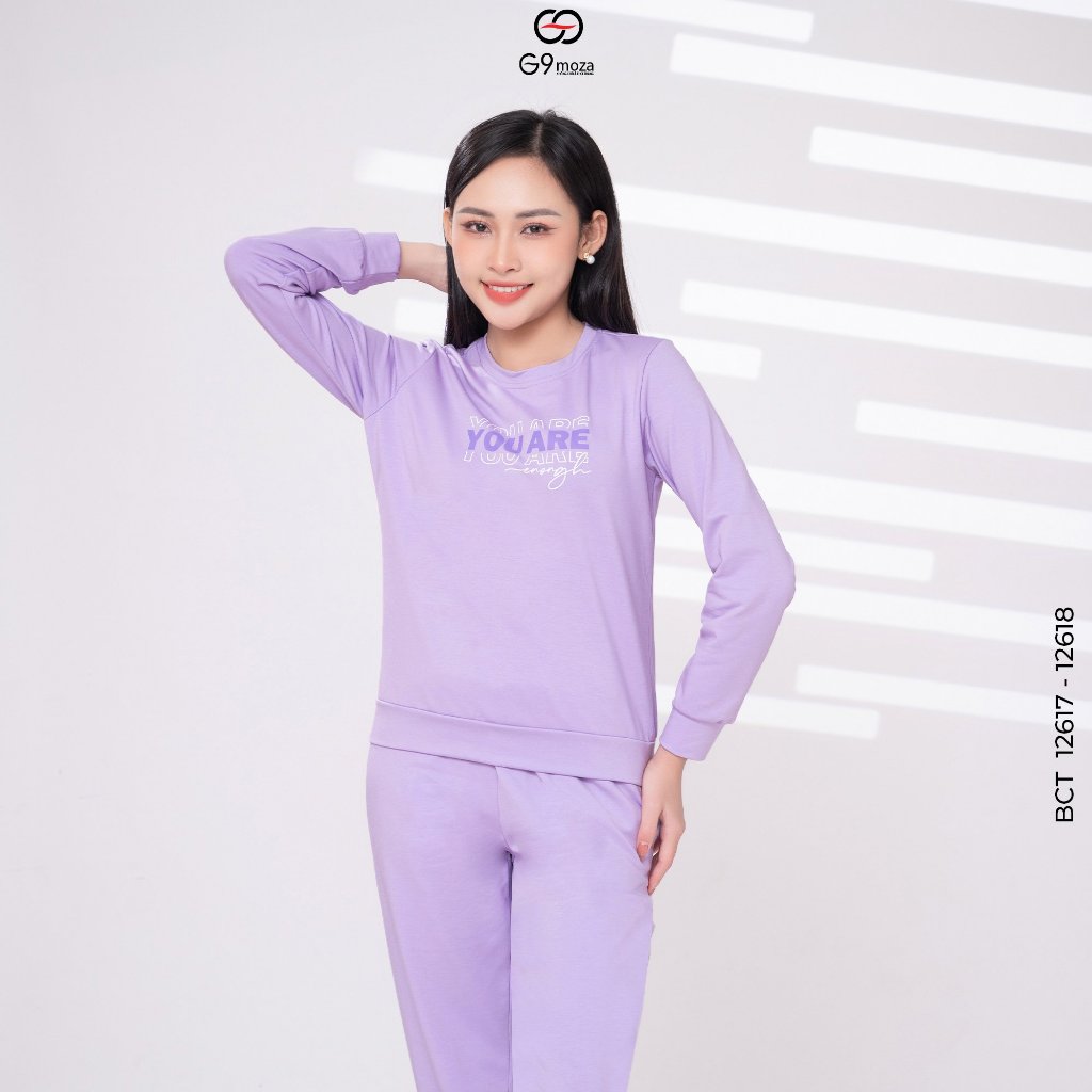 Bộ thể thao đồ bộ cottong12617 - 12618  G9moza chất liệu cotton da cá , mềm mịn.