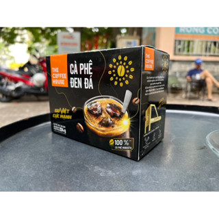 #HSD: 03.10.2024) Cà phê đen đá THE COFFEE HOUSE, Hộp 14 gói x 16g, cà phê coffee house
