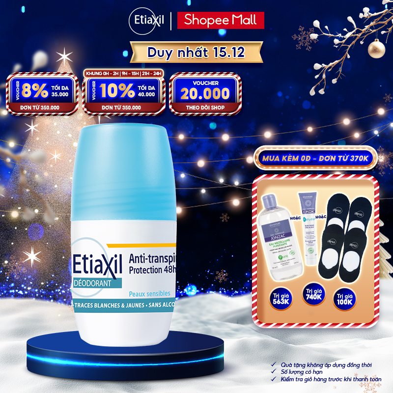 Lăn khử mùi hàng ngày Etiaxil 50ml