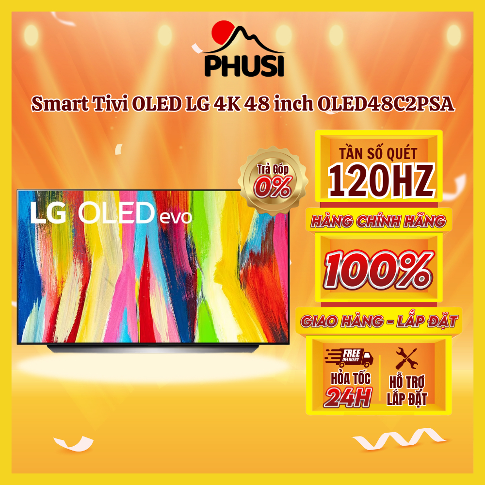 - Smart Tivi OLED LG 4K 48 inch OLED48C2PSA