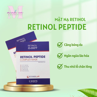 Mặt nạ Retinol Kyung Lab Peptide Complex Mask hộp 3 miếng giúp dưỡng da sáng mịn căng bóng trẻ hóa