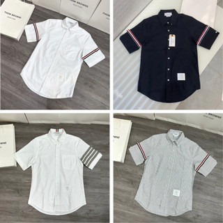 Áo sơ mi thom ngắn tay unisex chất lụa hàn cao cấp không nhăn