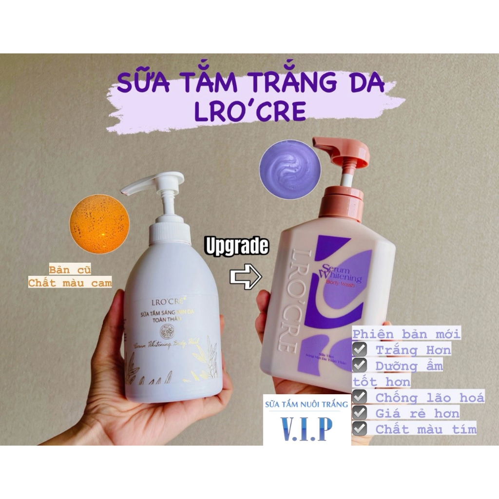 Combo Sữa Tắm Nuôi Trắng Da VIP Lỏe