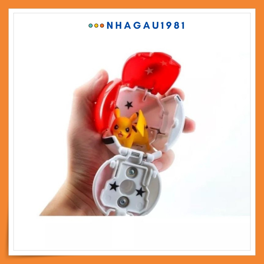 Bóng Bật Nảy Pokemon Có Thú Pikachu Full Box Tặng Kèm Túi Bài Pokemon Phản Quang Shop Nhagau1981