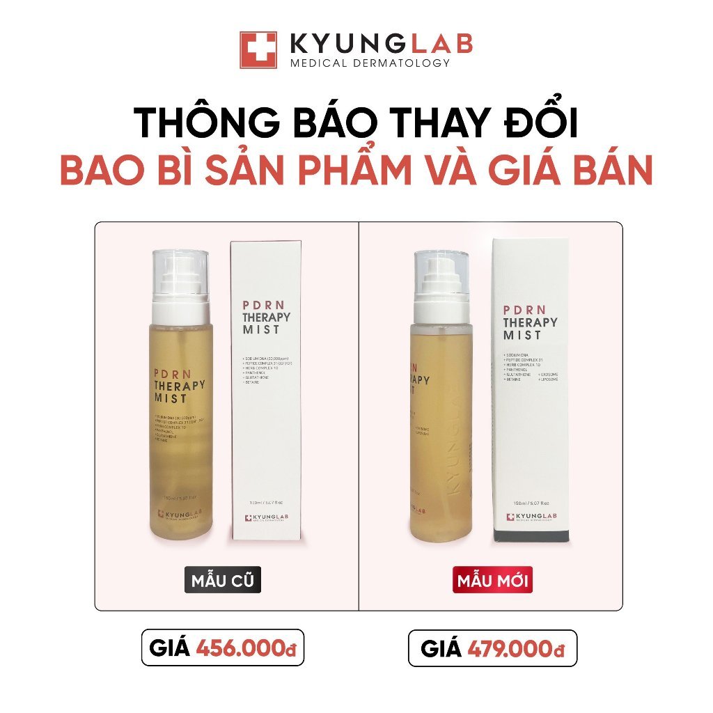 Xịt khoáng KyungLab Pdrn Mist chống lão hoá tái tạo phục hồi da 150ml