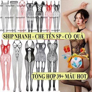 Bodytocking bodysuit gợi cảm B.87 - Đồ ngủ lưới cosplay xẻ đáy