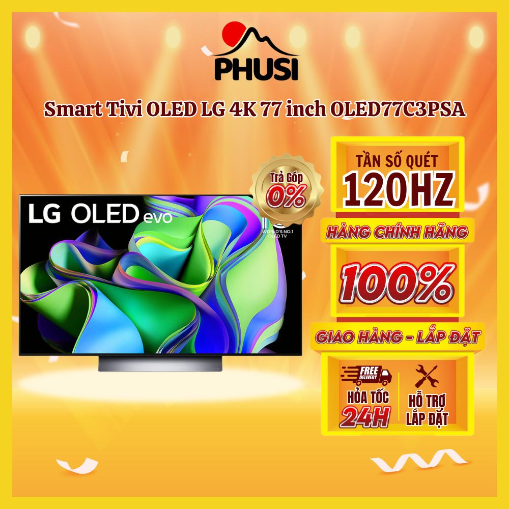 [77C3PSA] - [MIỄN PHÍ GIAO LẮP] - Smart Tivi OLED LG 4K 77 inch OLED77C3PSA
